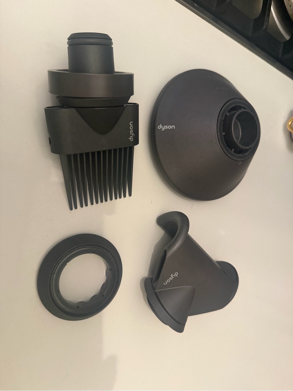 Dyson Matte Dark Gray Hair Tool Attachment Set
